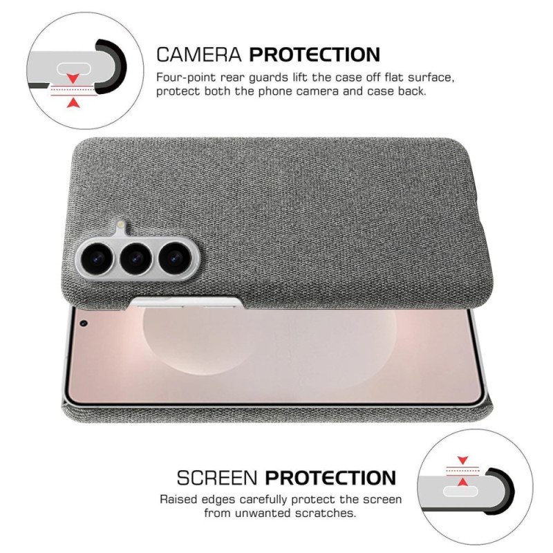 Skal Samsung Galaxy S26 Plus Telefonfodral Tygstruktur