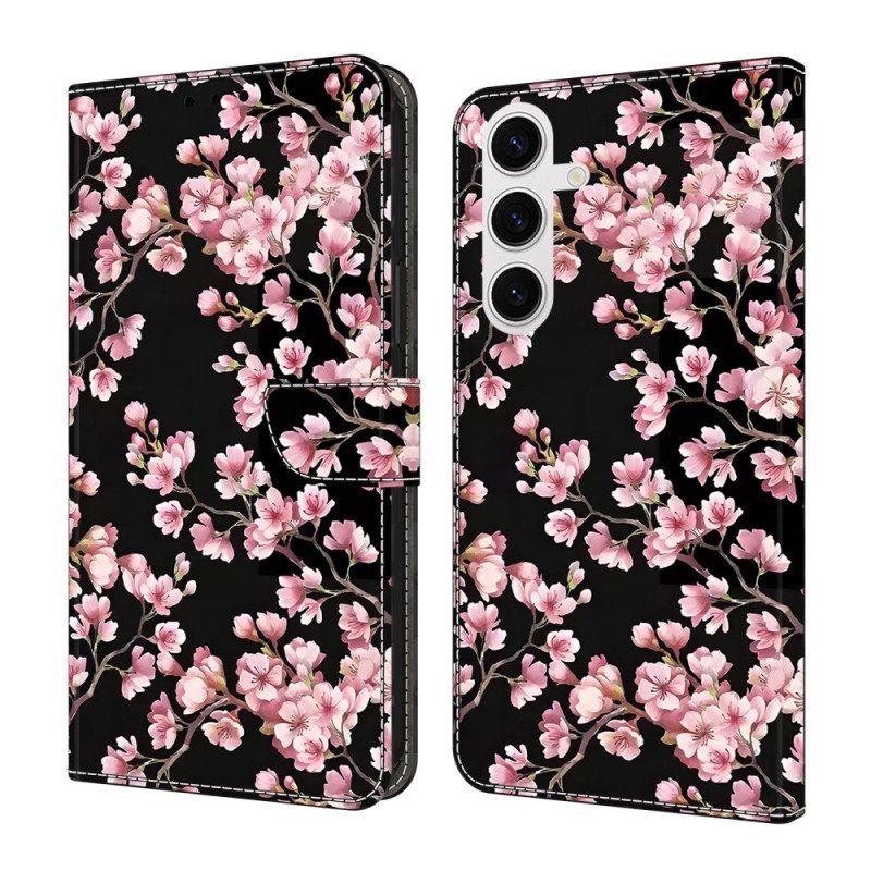 Skyddsfodral Samsung Galaxy S26 Plus Persikoblommor