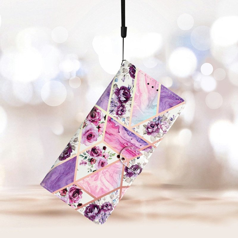 Fodral För Xiaomi 15t Lila Blommönster