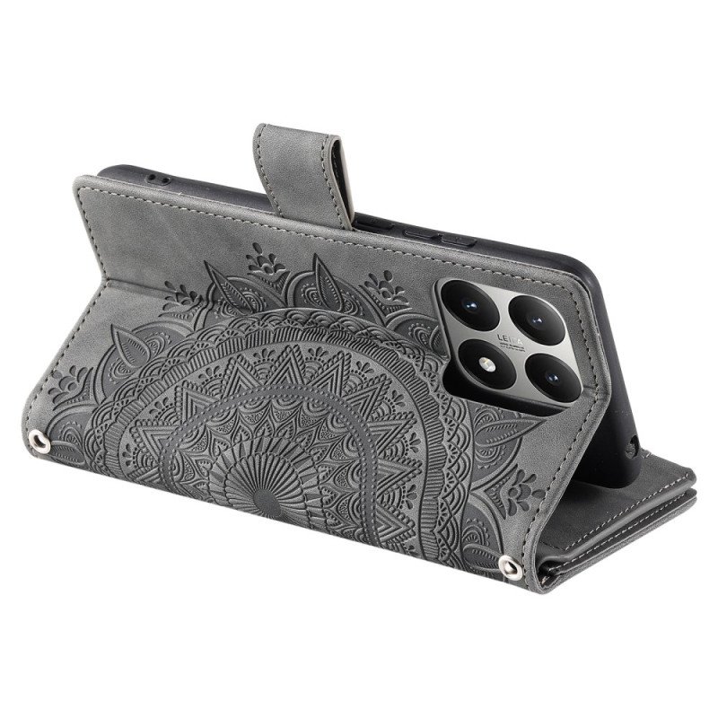 Fodral För Xiaomi 15t Plånbok Med Mandala-mockaeffekt