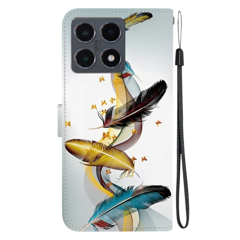 Fodral Xiaomi 15t Guldblad