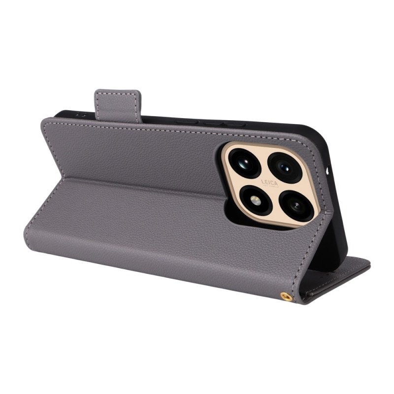 Fodral Xiaomi 15t Konstläder Med Rem