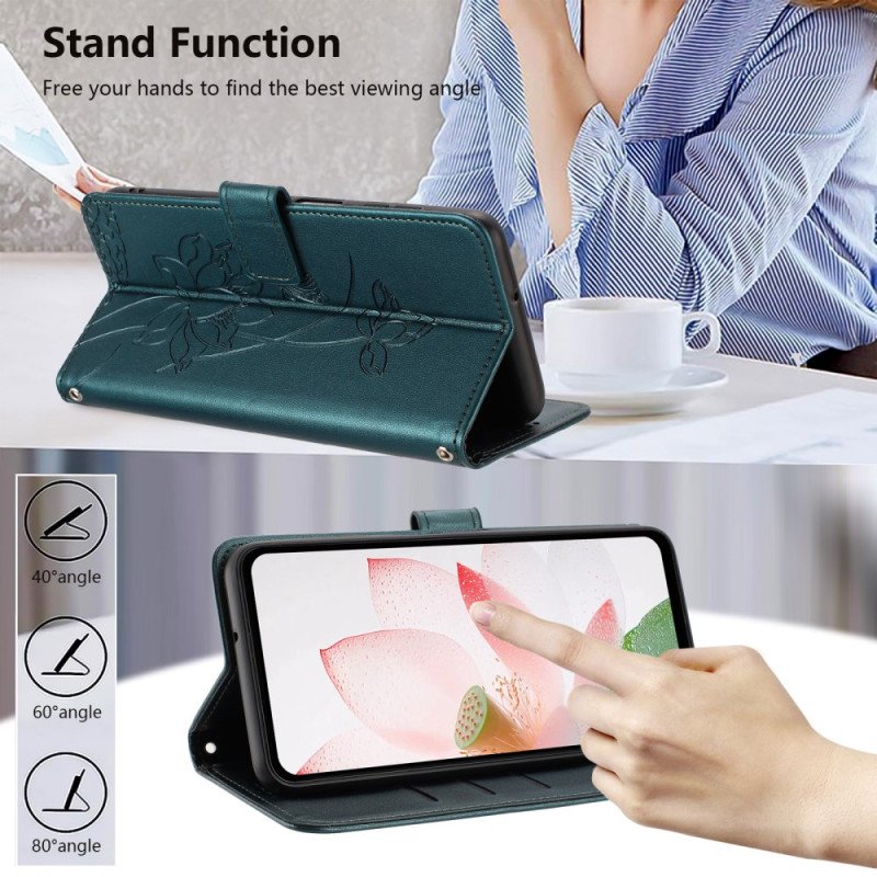 Fodral Xiaomi 15t Lotusmönster