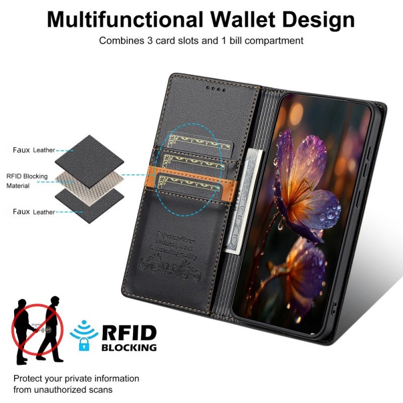 Folio-fodral För Xiaomi 15t Rfid-skydd