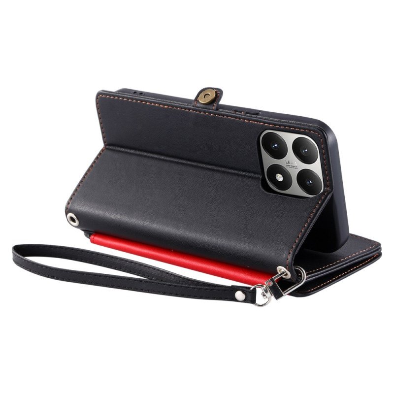 Läderfodral Xiaomi 15t Telefonfodral 8 Kortfack