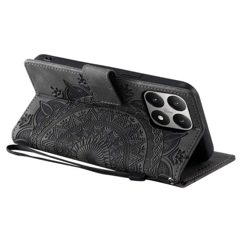 Läderfodral Xiaomi 15t Telefonfodral Mandala-mockaeffekt