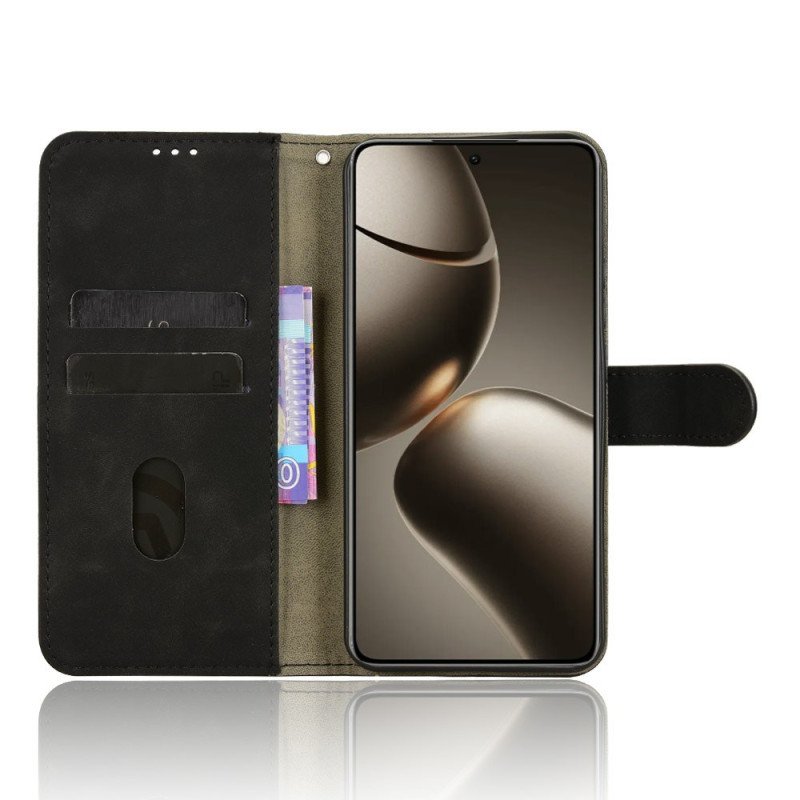 Läderfodral Xiaomi 15t Telefonfodral Mocka Effekt