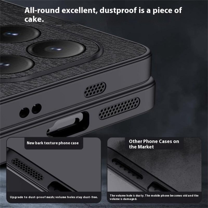 Skal För Xiaomi 15t Träeffekt