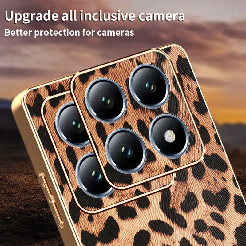 Skal Xiaomi 15t Leopardmönster