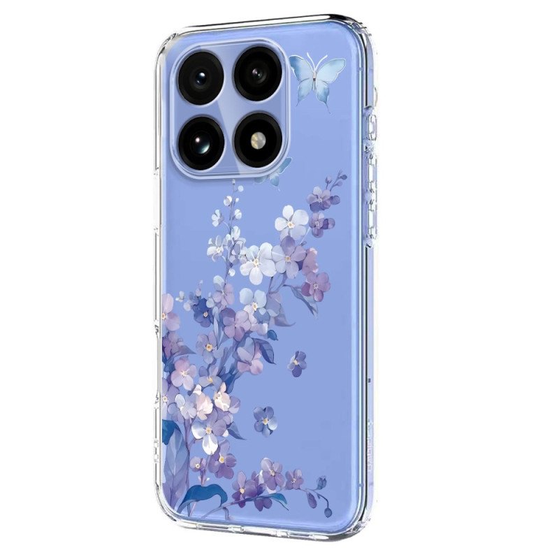 Skal Xiaomi 15t Transparent Blommig