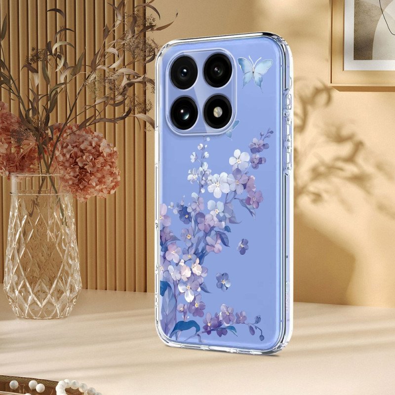 Skal Xiaomi 15t Transparent Blommig