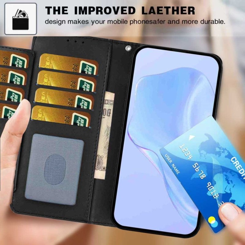 Skyddsfodral Xiaomi 15t Enfärgad Lädereffekt