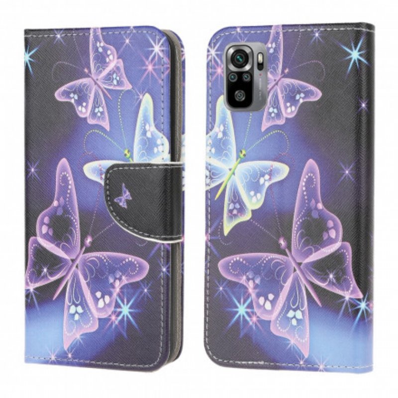 Folio-fodral Xiaomi Redmi Note 10 / 10S Fjärilar