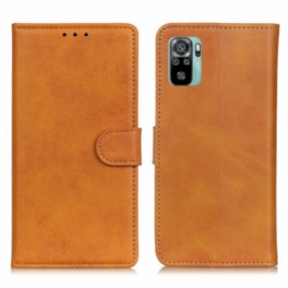 Folio-fodral Xiaomi Redmi Note 10 / 10S Retro Matt Lädereffekt