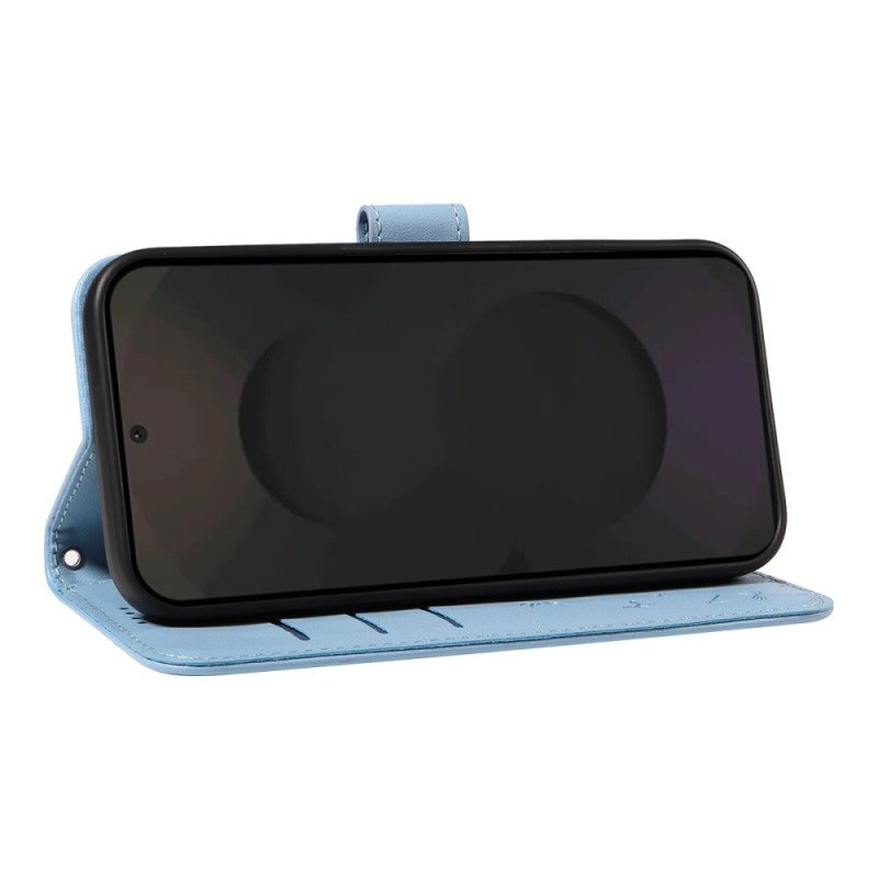 Fodral För Samsung Galaxy S25 Fe Maskrosmönster Med Rem