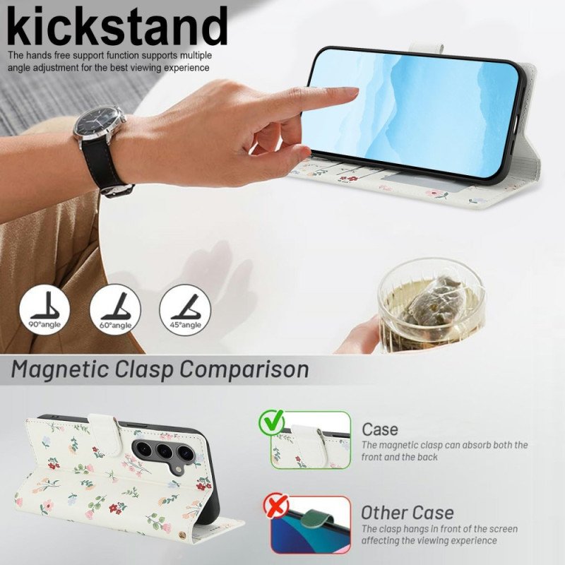 Fodral Samsung Galaxy S25 Fe Blommigt Snodd