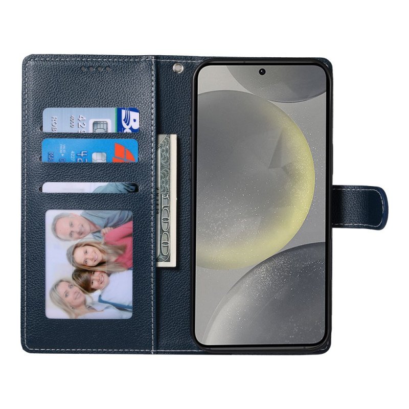 Fodral Samsung Galaxy S25 Fe Enfärgat Lädereffekt