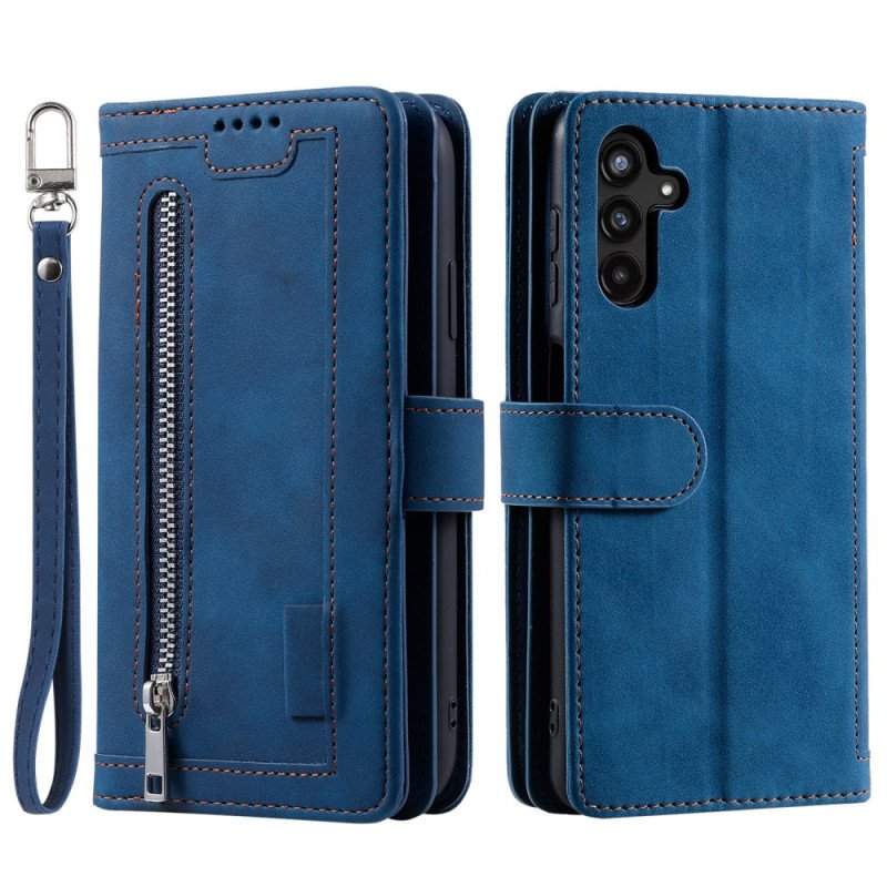 Fodral Samsung Galaxy S25 Fe Korthållare Och Dragkedja