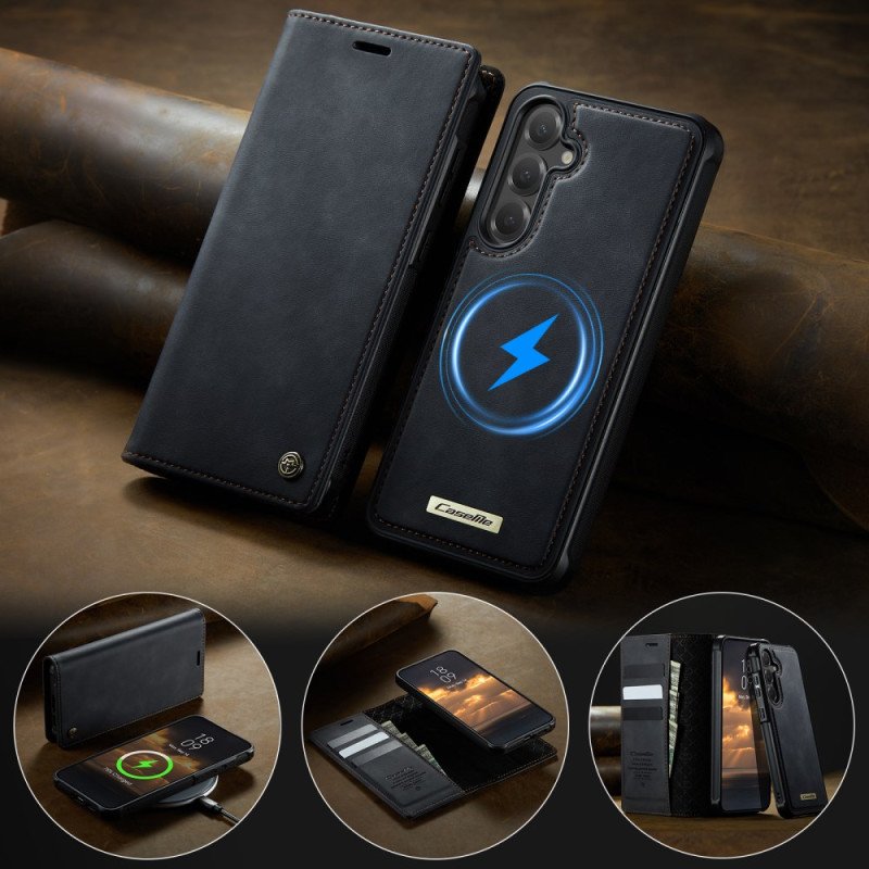 Fodral Samsung Galaxy S25 Fe Plånbok Med Avtagbart Fodral Rfid