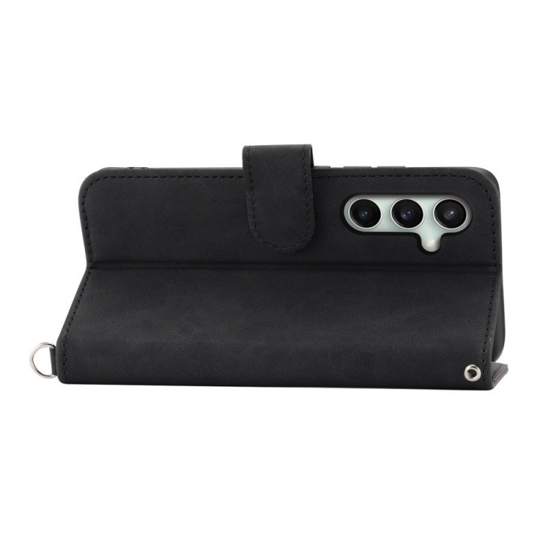 Fodral Samsung Galaxy S25 Fe Spetstryck Med Rem Och Axelrem