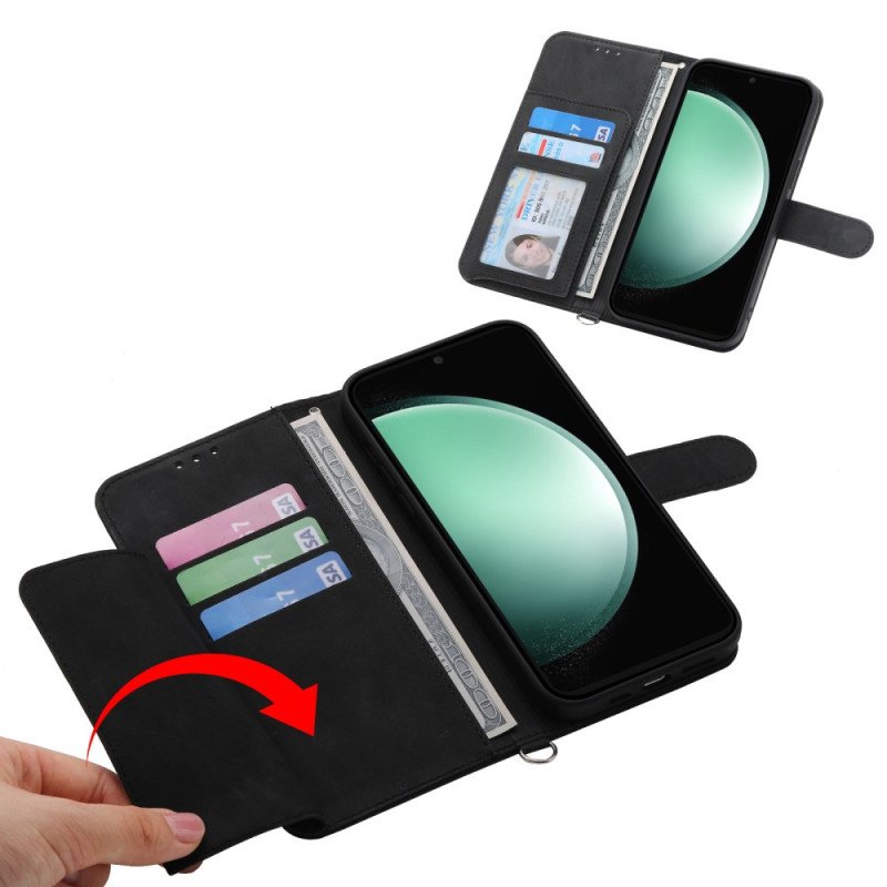 Fodral Samsung Galaxy S25 Fe Spetstryck Med Rem Och Axelrem