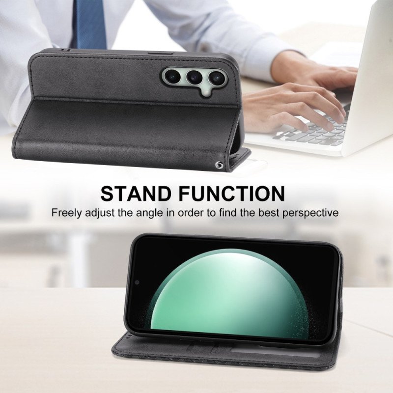 Folio-fodral Samsung Galaxy S25 Fe Diamantmönster Med Rem