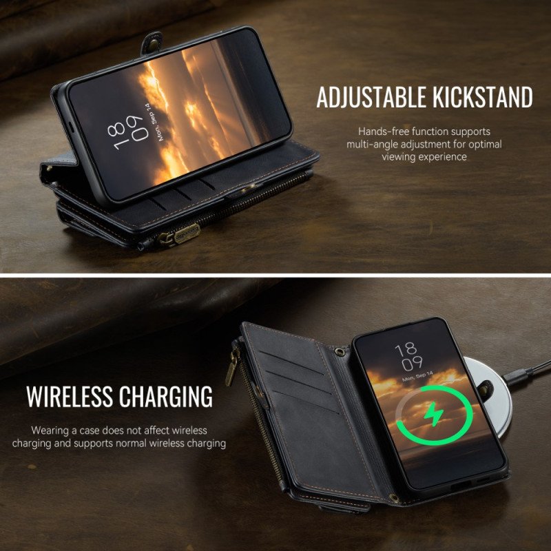 Läderfodral Samsung Galaxy S25 Fe Telefonfodral Caseme-plånbok