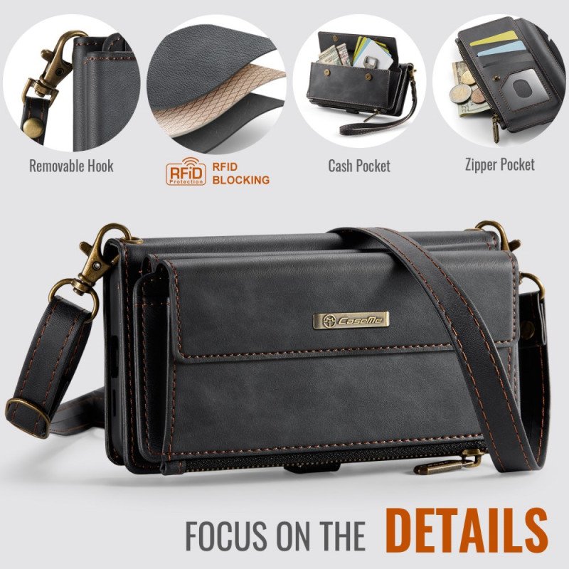 Läderfodral Samsung Galaxy S25 Fe Telefonfodral Caseme-plånbok