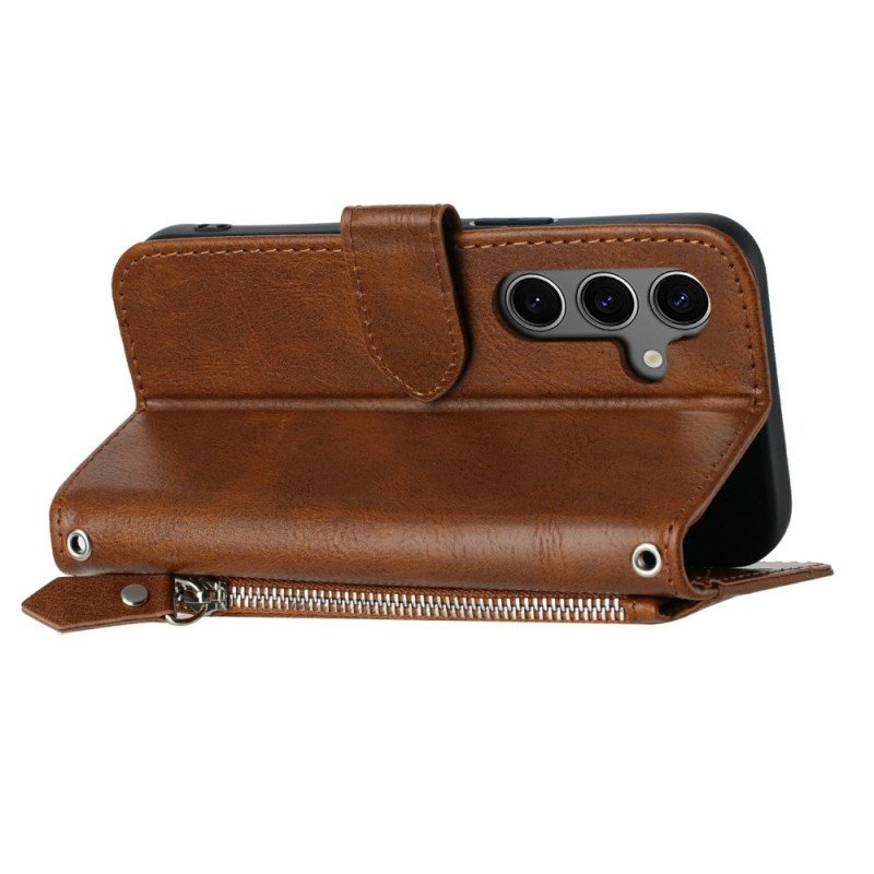 Läderfodral Samsung Galaxy S25 Fe Telefonfodral Vintage Plånbok