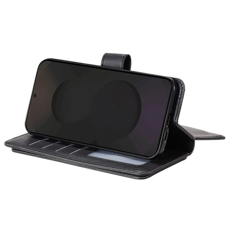 Läderskal Fodral Samsung Galaxy S25 Fe 10 Kortfack