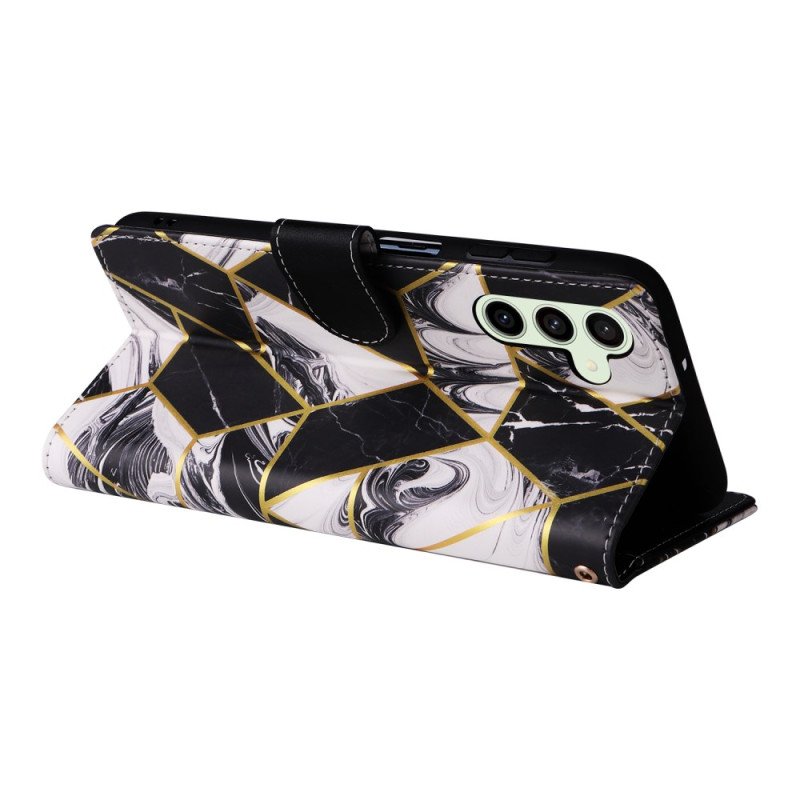 Läderskal Fodral Samsung Galaxy S25 Fe Marmorstil