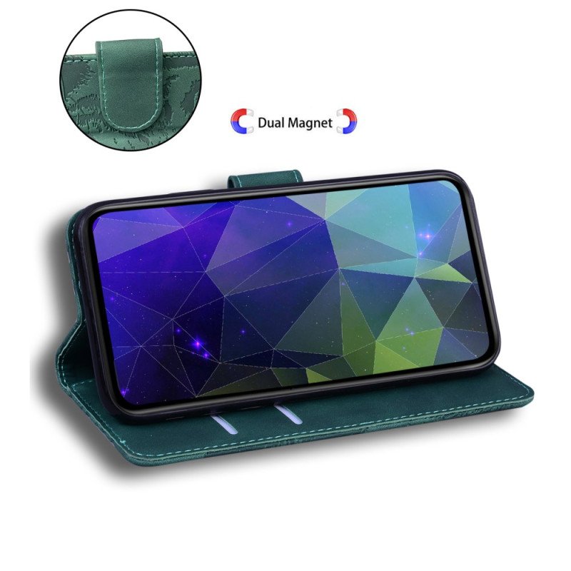 Läderskal Fodral Samsung Galaxy S25 Fe Tigermönster