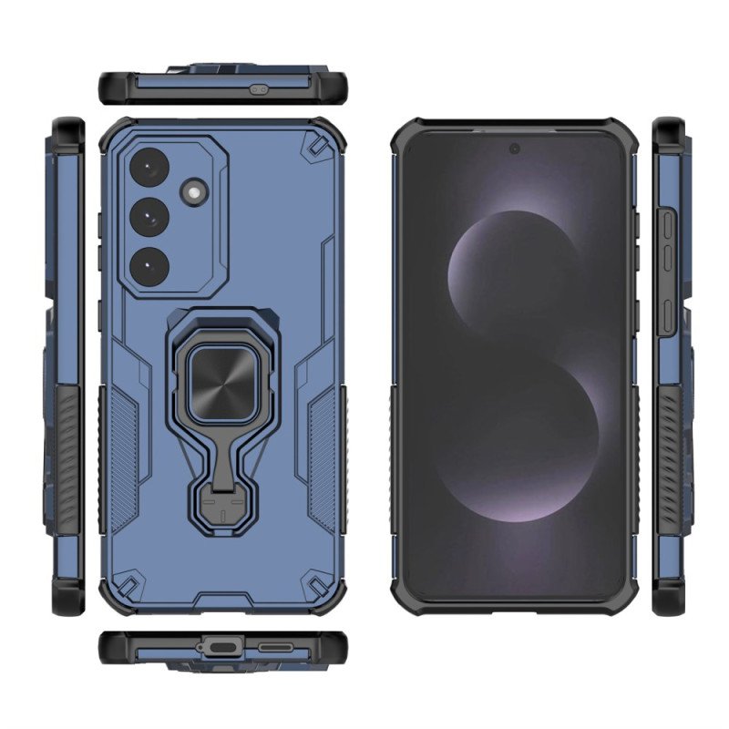 Skal För Samsung Galaxy S25 Fe Inbyggt 360-graders Stativ