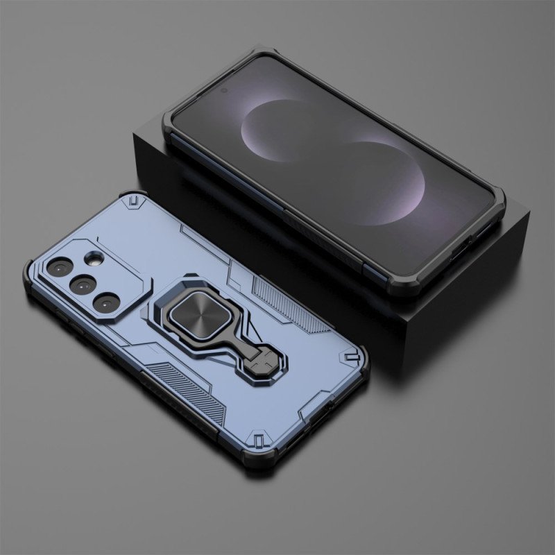 Skal För Samsung Galaxy S25 Fe Inbyggt 360-graders Stativ