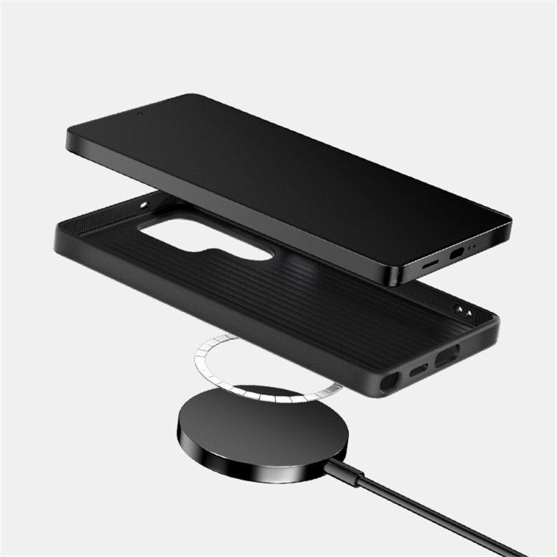 Skal Samsung Galaxy S25 Fe Magsafe-kompatibel Mikroprägling Abeel