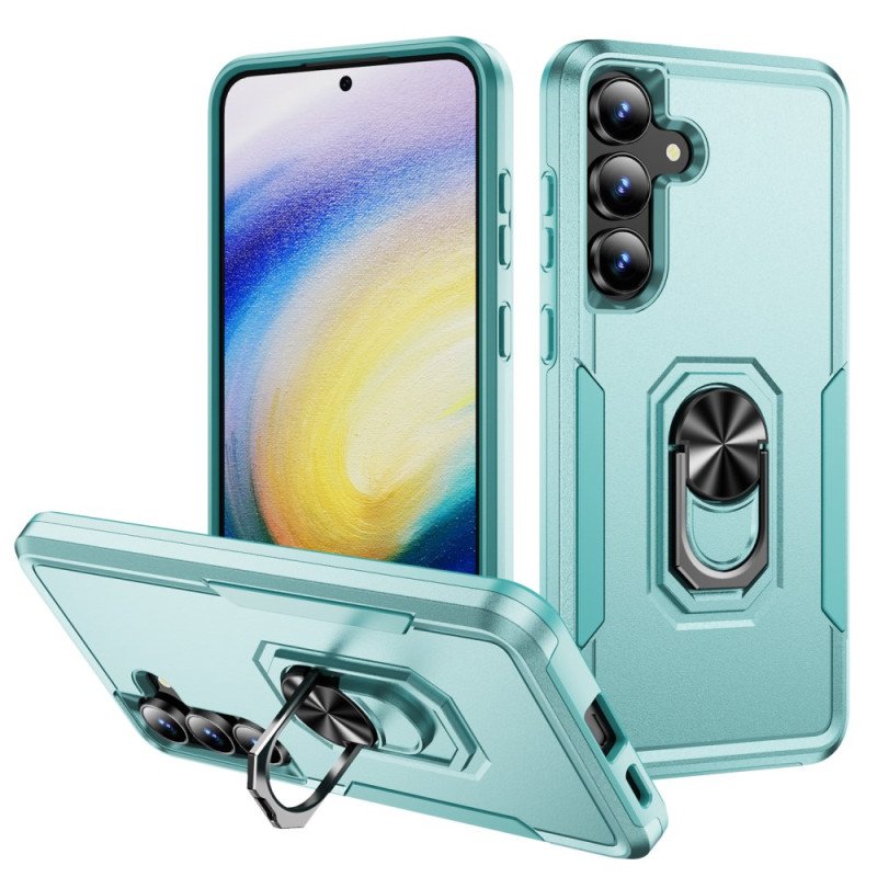 Skal Samsung Galaxy S25 Fe Ringhållare Med Metalleffekt