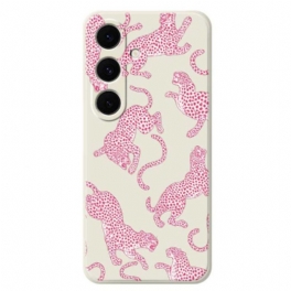Skal Samsung Galaxy S25 Fe Rosa Leopard Silikon