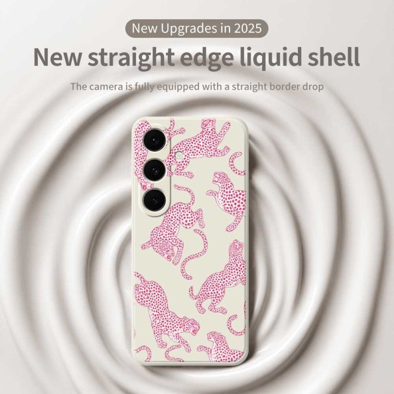 Skal Samsung Galaxy S25 Fe Rosa Leopard Silikon