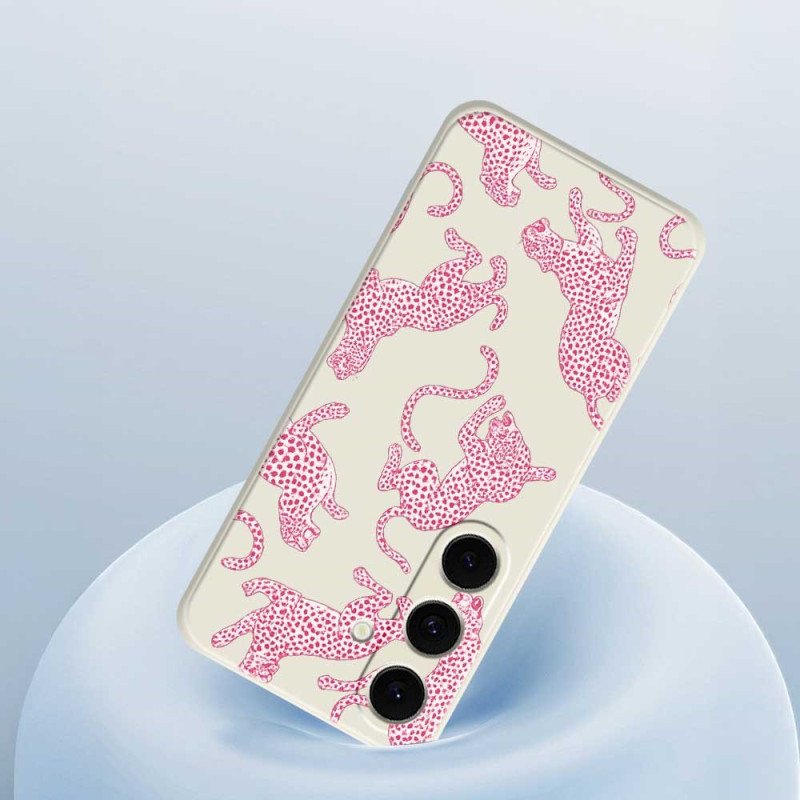 Skal Samsung Galaxy S25 Fe Rosa Leopard Silikon