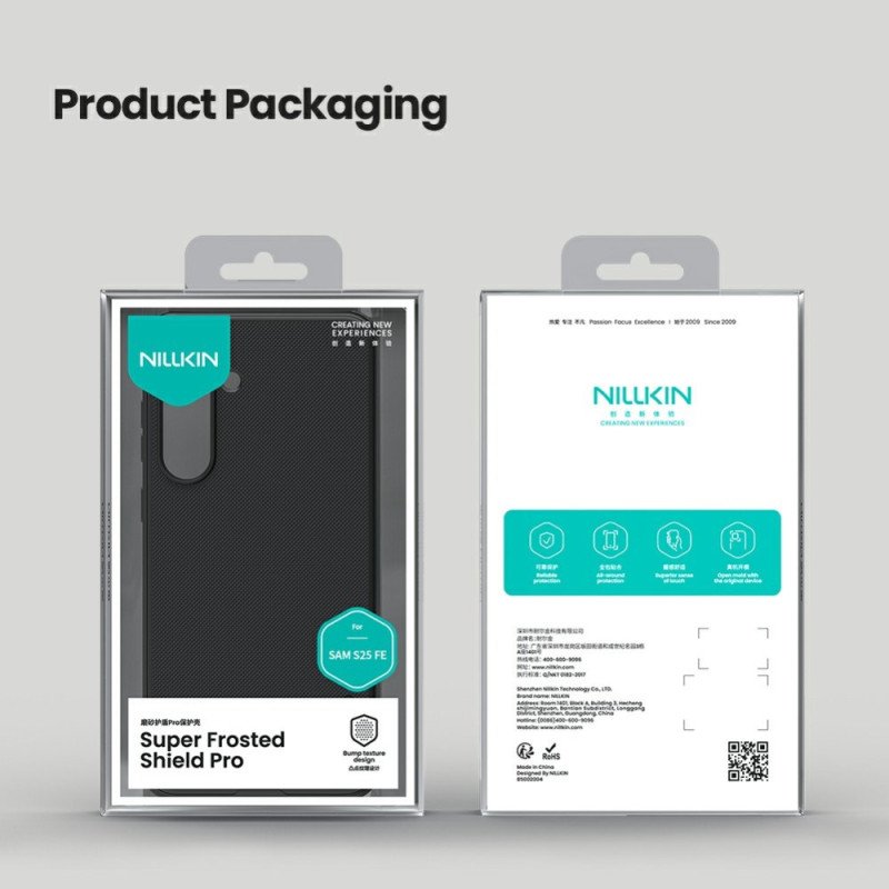 Skal Samsung Galaxy S25 Fe Telefonfodral Frostad Skyddsfilm Nillkin