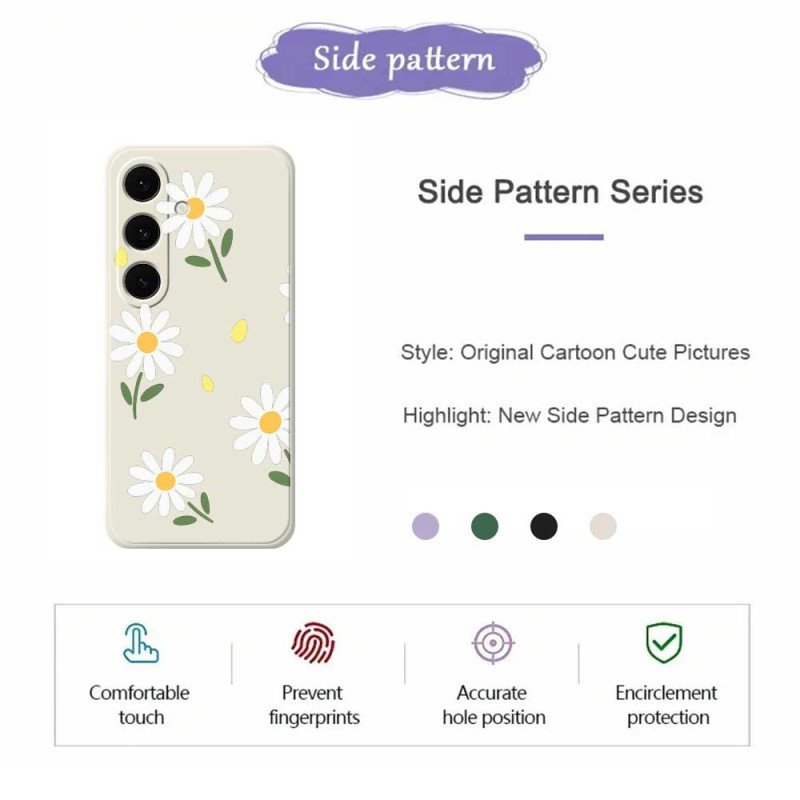 Skal Samsung Galaxy S25 Fe Telefonfodral Prästkragesilikon