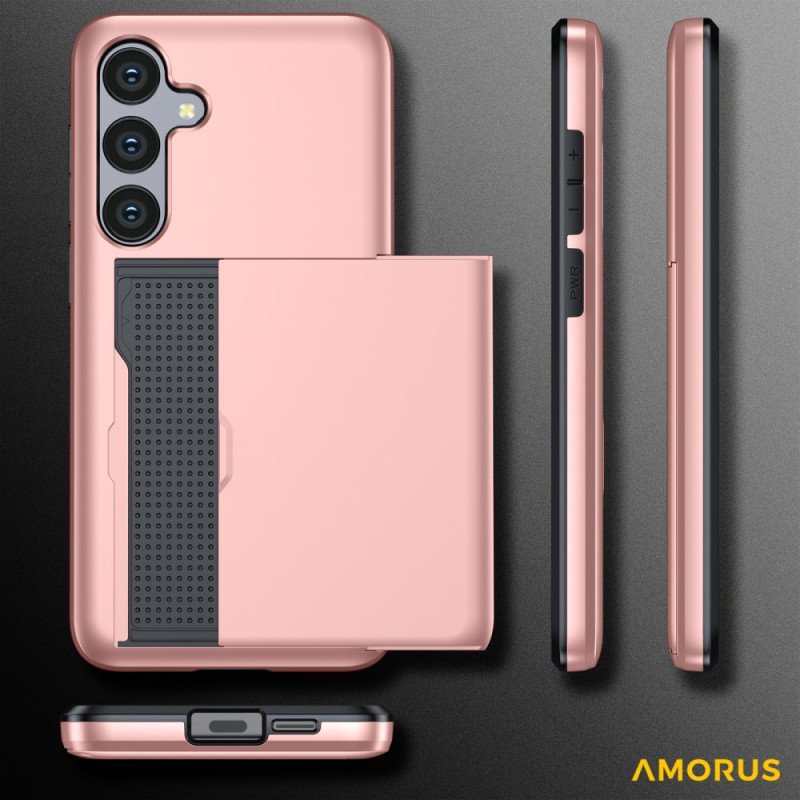 Skal Samsung Galaxy S25 Fe Telefonfodral Skjutbart Korthållare