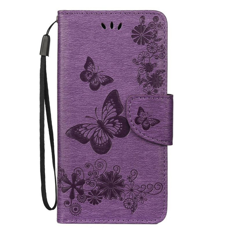 Fodral Samsung Galaxy Note 10 Med Kedjar Fantastiska Remfjärilar