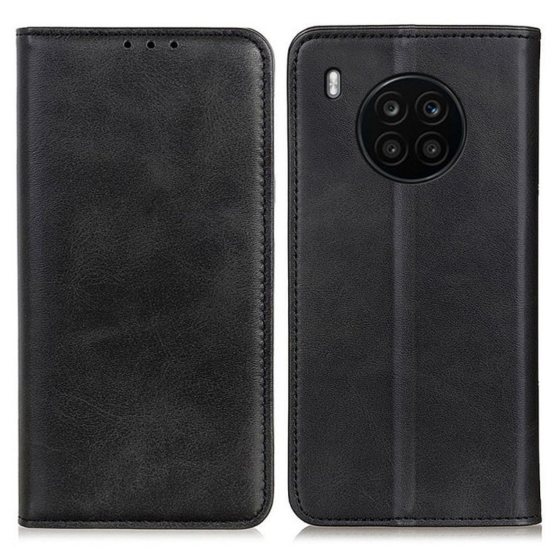 Folio-fodral Huawei Nova 8i Läderfodral Elegance Split Läder