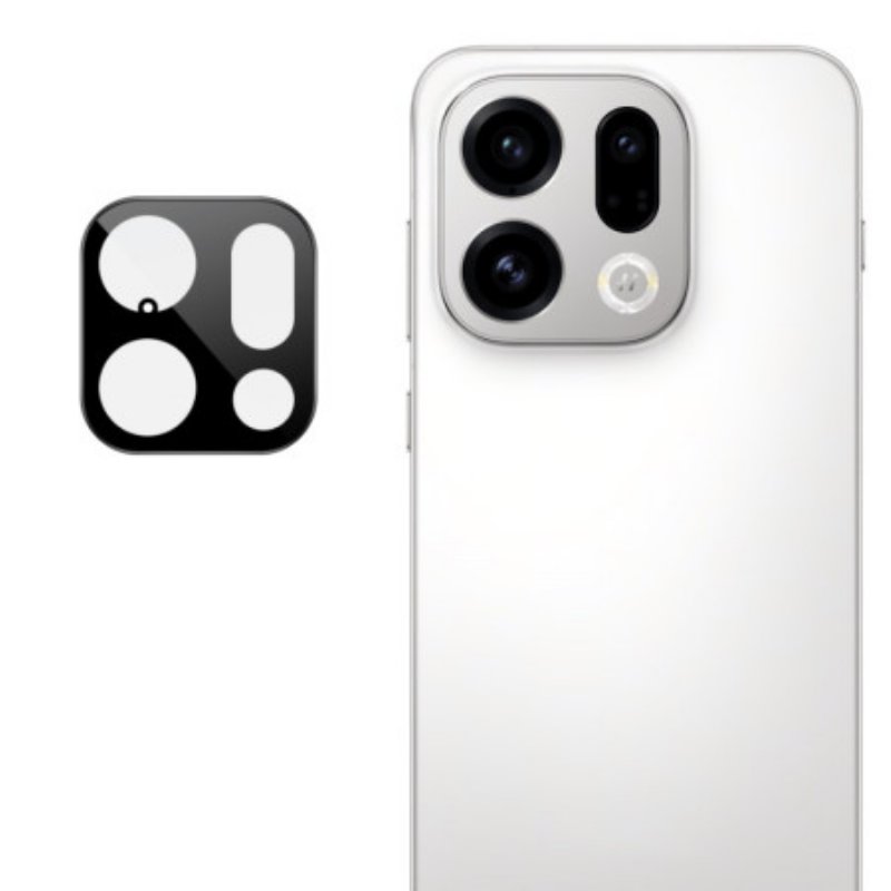 Linsskydd I Härdat Glas För Oppo Find X9 5g (svart Version)