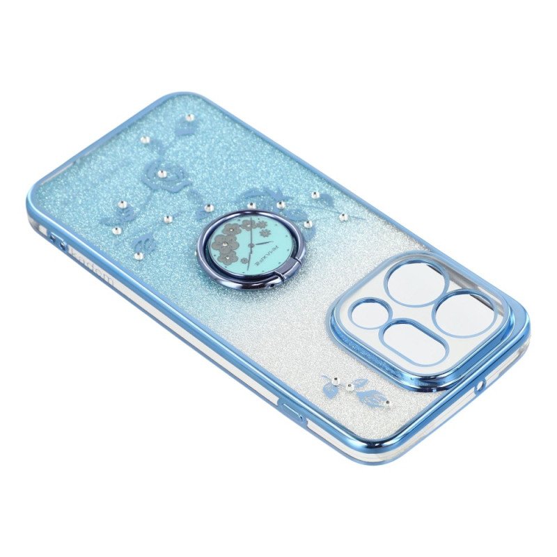 Skal För Oppo Find X9 5g Kadem Blommor Och Strassringhållare