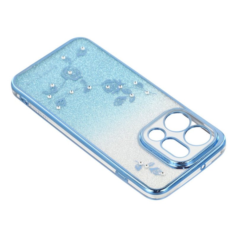 Skal Oppo Find X9 5g Kadem Blommor Och Paljetter