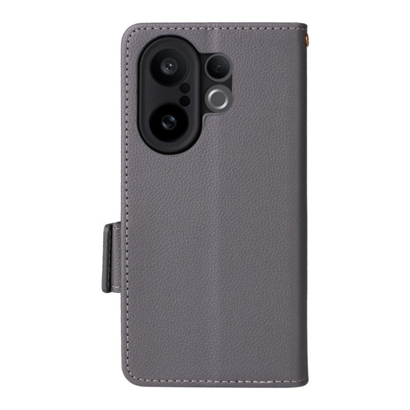 Fodral För Vivo X200 Fe Konstläder Med Rem