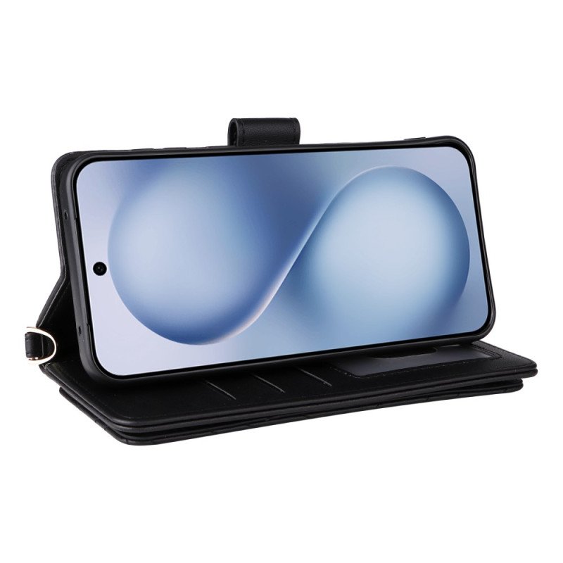 Fodral Vivo X200 Fe Quiltad Med Rem Och Axelrem