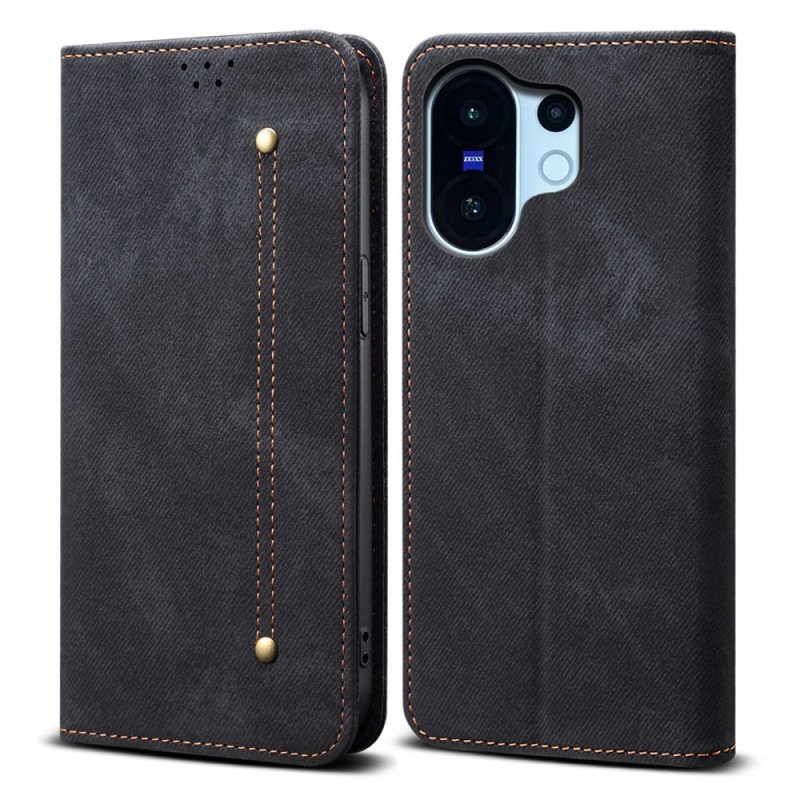 Folio-fodral Vivo X200 Fe Denimtyg